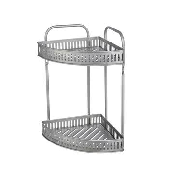 Countertop triangular storage rack wall-mounted kitchen hole-free bathroom aluminum alloy storage rack bathroom large wall corner