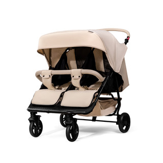 Seebaby twin stroller sits and lies independently