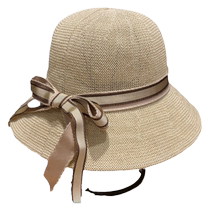 Womens hat fashionable and beautiful sun protection hat to cover the face spring style bow fashionable and elegant fisherman hat
