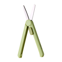 Deli retractable scissors student portable express unboxing small mini travel scissors carry-on folding mini scissors safe multi-functional retractable storage creative scissors