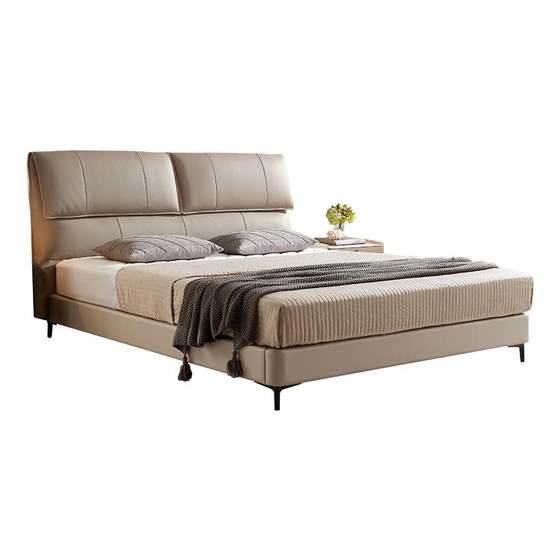 Murus official flagship store leather bed suspended bed master bed Modern simple solid solid solid mousse light luxury bed double bed