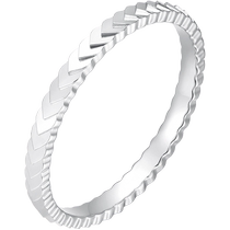 Ming brand jewelry platinum PT950 ring platinum heart traces simple womens ring love overlap couple ring BFM0072