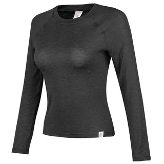 岚纹美利奴羊毛长袖健身上衣女吸湿速干跑步运动T恤瑜伽服秋冬