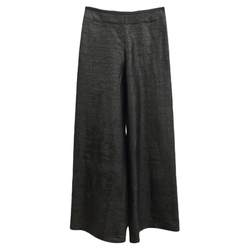 Xiangyunsha ກາງເກງກາງເກງ summer trousers black mulberry silk high waist thin wide leg trousers casual elastic waist pocket trousers