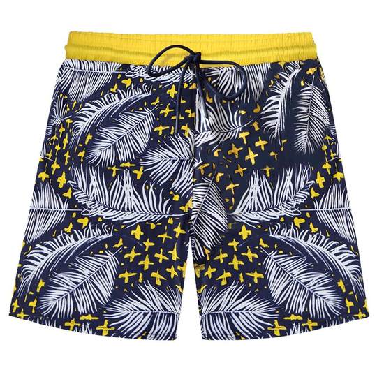 BE范德安泳裤男士宽松印花亲肤速干时尚高弹防晒防尴尬游泳温泉