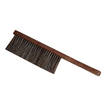 Horsehair brush soft-bristled long-handled bed sweeping brush anti-static household chicken wing wood dust removal bedroom bed cleaning broom