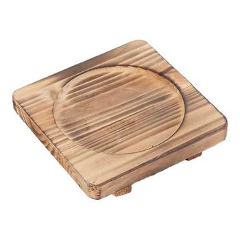 Claypot wooden teppanyaki insulated casserole tray