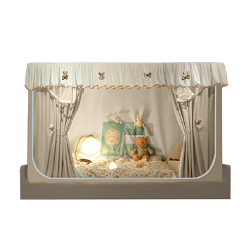 Integrated mosquito net bed curtain college dormitory full cover