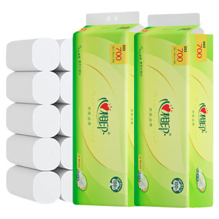 心相印茶语无芯卷纸卫生纸700克装四层加厚家用厕所纸巾实惠批发