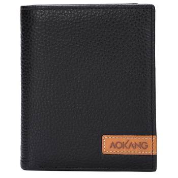 Wallet top layer cowhide aocon simple men