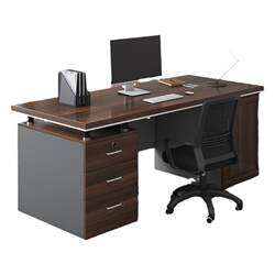 Office Desk, Boss Desk, Office Desk and Chair Set, Simple Modern Staff Workstation, Single or Double Computer Desk, Home Desk