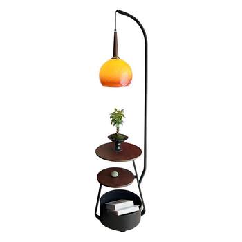 Medieval style floor lamp living room sofa next to the atmosphere shelf fishing lamp bedroom bedside table integrated grapefruit lamp