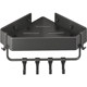 Punch-free gun gray bathroom triangle basket