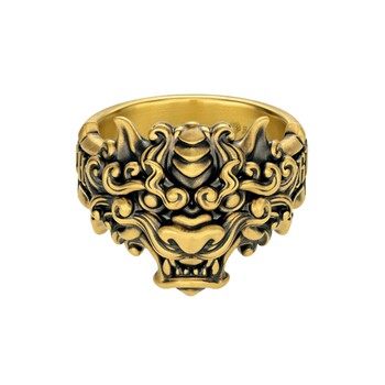 Monologue monologue thirty degrees north latitude retro gold divine beast pixiu ring mr1969 birthday gift