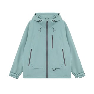 Ducky long sleeve hooded short casual jacket