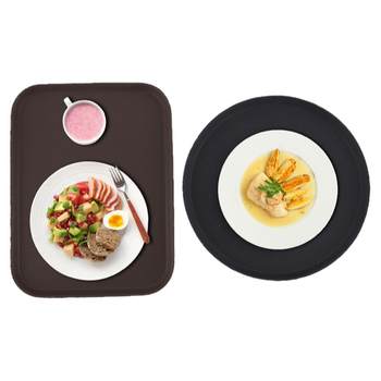 Anti-slip tray oblong catering plastic ktv bar