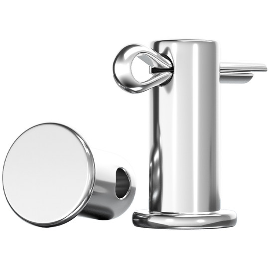 304不锈钢销轴平头带孔销插销钉圆柱定位销子M3M4M5M6M8M10mm-M20