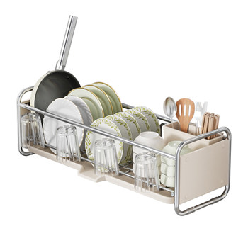 Ultra-narrow edges of the kitchen and the storage rack, the bowl and the drain basket