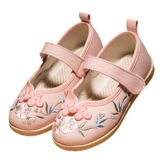 Hanfu shoes, girls' embroidered shoes, old Beijing cloth shoes