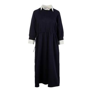 【早春新品】非鱼2025春针织连衣裙气质假两件拼接裙子时尚A字裙