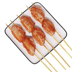 Barbecue wings 10 skewers of grilled wings Oliang pickled chicken wings iron plate fried snack semi -finished ingredients halal
