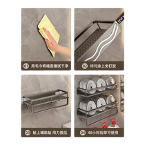 Bathroom storage rack bathroom toilet sink wash basin shower gel free punch wall storage rack