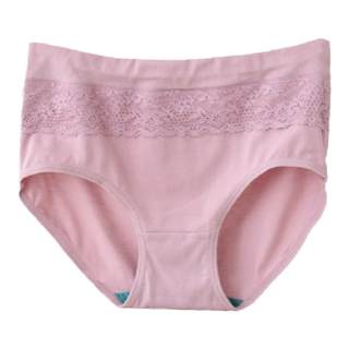 AB内衣正品弹力纯棉蕾丝抗菌平角裤女士中高腰收腹型内裤女0116