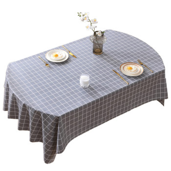 Oval tablecloth pvc anti-fouling no-wash simple and versatile Oval tablecloth pvc anti-fouling no-wash simple and versatile