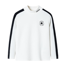 (Self-operated) Converse childrens clothing for boys and girls plus velvet long-sleeved T-shirt childrens turtleneck thermal bottoming shirt German velvet top