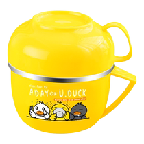 Rice bowl canteen special lunch box for students 316 stainless steel rice jar lunch box large capacity fast food cup 668