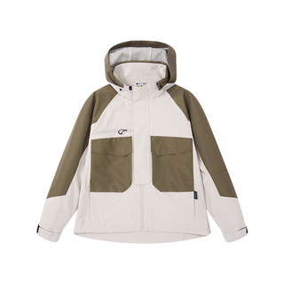 迪卡侬SPW360974城市机能夹克男防泼水多口袋宽松运动外套SAX1