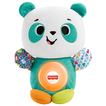 (Self-operated) Fisher family play etiquette doll educational baby plush toy baby music panda bear