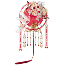 Yanyuan Fengqiwu group fan brides wedding diy material package heavy industry Xiuhe Chinese style finished wedding fan