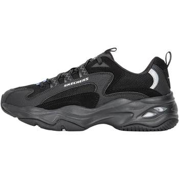 Skechers daddy shoes ເກີບຜູ້ຊາຍ D'LITES thick-soled retro shoes Black Warrior casual shoes 894194