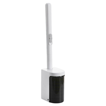 No-punch wall-mounted disposable toilet brush
