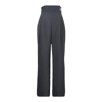 IAMYC modern dance pants womens high waist Latin dance strappy pants ballroom dance wide leg pants practice uniform B20009
