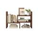 Solid wood retractable office desk shelf desktop storage