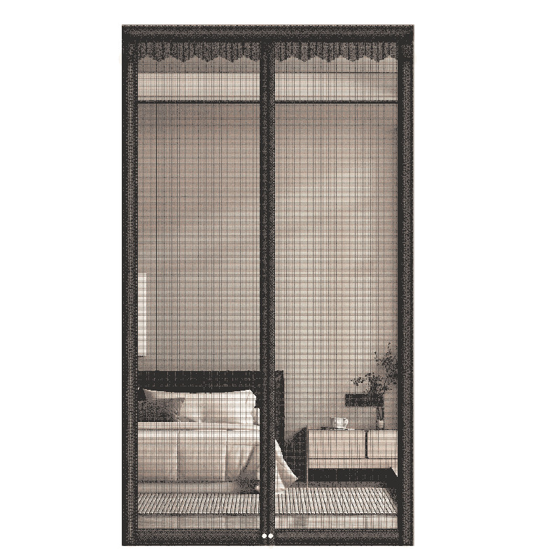 Insect repellent and anti-mosquito door curtain
