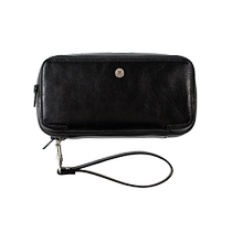 Oneleather pipe storage bag heather pipe mens genuine leather pipe bag three packs can hold mobile phones