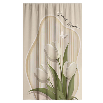 Wardrobe dust-proof curtain, cabinet block curtain, cloakroom cabinet door curtain, punch-free storage rack, bookcase, debris cover curtain