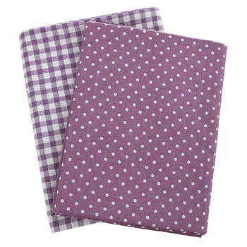 Simple modern style cotton linen purple plaid student tablecloth Simple modern style cotton linen purple plaid student tablecloth