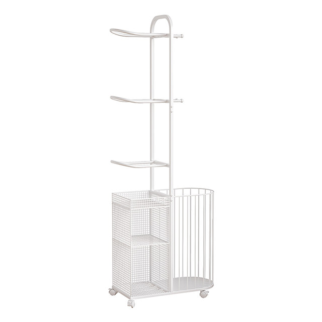 Movable sports equipment storage rack Tiebang