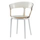 Transparent thickened cafe casual style creative dining chair