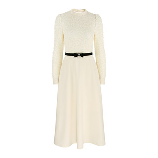 French elegant long sleeve dress for women