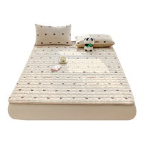 Matelas fin en pur coton coussin doux matelas en coton domestique drap antidérapant lavable en machine protection de lit couette