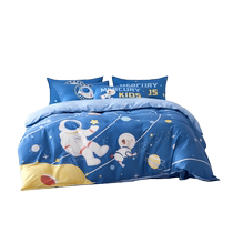 Mercury Home Textiles Cotton Three-Four-Piece Infant and Toddler Class A Antibacterial Kit Childrens Cartoon Quilt Cover Sheets 24 New Products