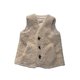 Lamb fur vest 2025 autumn and winter new style integrated fur
