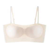 Strapless tube top bra for women summer non-slip small chest push-up invisible thin section chest-wrapped seamless beautiful back bra