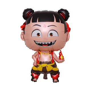 Nezha cartoon balloon children's non-toxic and tasteless ao propylene aluminum film thickened floating helium balloon toy children's day gift