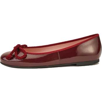 prettyballerinas Spanish burgundy ballet shoes shallow flats red single shoes wedding shoes for women